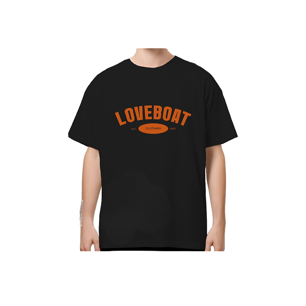 Black T-shirt with Orange Logo (1)