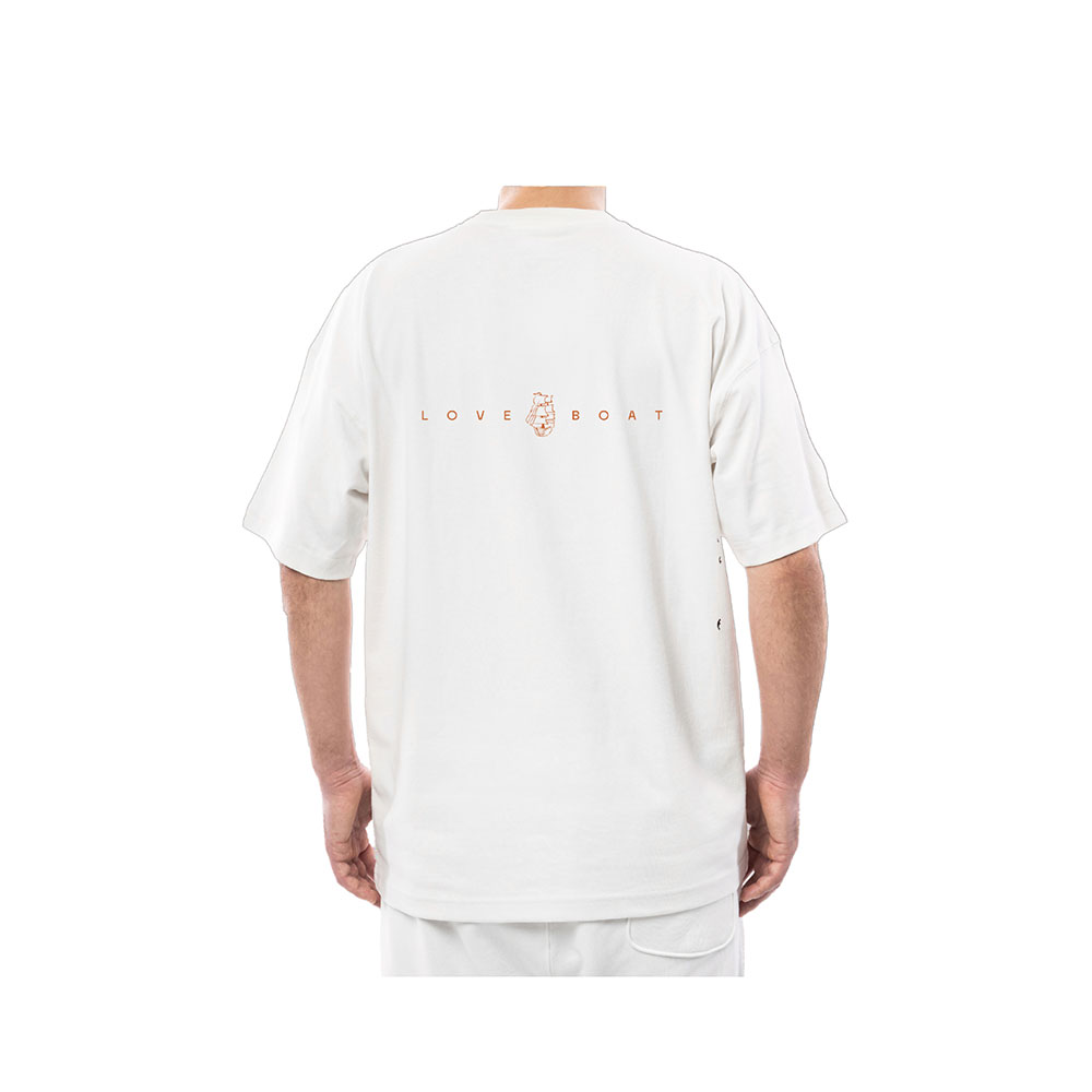 White T-shirt with Orange Logo (2)